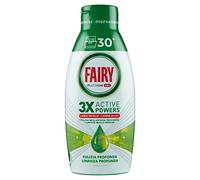 Fairy Lessive Lave-vaisselle Gel Liquide, 30 lavages, Platinum Citron, donne Extra Brillance au Lave-vaisselle, Combine Nettoyage Brillance et Fraîcheur
