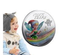 Fairy Lost Teeth Reward Coin - Shiny Novelty Play Money, Badge métallique en | Emblème de Figure Mythique Mignonne, trésor de prétendus fantaisistes, Monnaie Infantile en édition limitée pour l