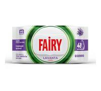 Fairy Lot de 100 feuilles de lingettes de nettoyage multi-usages - Huile de lavande - Vinaigre blanc et bicarbonate de soude - Effet nettoyant 48 h - Formule sans trace