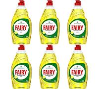 Fairy Lot de 6 flacons de vaisselle concentré citron 433 ml