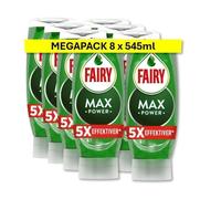 FAIRY Lot de 8 Liquides vaisselle Max Power Original 545 ml