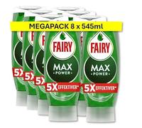 Fairy Max Power Liquide vaisselle à main 545 ml, nettoyage facile et sans effort, même sur les casseroles et poêles les plus gras.
