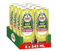 Fairy Max Power Liquide vaisselle à main Citron 545 ml Nettoyage facile et sans effort, même sur les casseroles et poêles les plus gras.