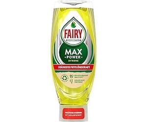 Fairy Max Power Liquide vaisselle à main Citron 660 ml Nettoyage facile et sans effort, même sur les casseroles et poêles les plus gras.