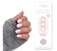 Fairy Nail Babyboomer Lot de 20 films autocollants en gel semi-durcis pour ongles à coller (Babyboomer vieux rose)