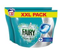 Fairy Non-Bio Platinum PODS Lessive Liquide Comprimés/Capsules 120 Lavages (60 x 2) avec Détachage Extra