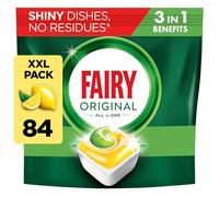 Fairy Original All in One 84 Tablettes pour lave-vaisselle Citron Efficace même sur la graisse séchée