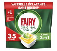 FAIRY Original tablettes lave-vaisselle tout-en-1 parfum citron X35