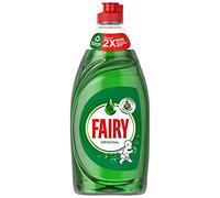 Fairy Original Washing Up Liquid Green with LiftAction. No Soaking, No Grease, No Fuss & Gentle On Your Skin 654 ML