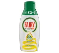 Fairy Platine Tout-en-Un 30 + 2 Gel Lave-Vaisselle, Citron, 650 ml