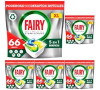 Fairy Platinum Complete Lot de 330 tablettes pour lave-vaisselle Citron Pour les défis difficiles Élimine même la graisse séchée