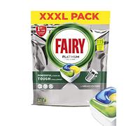 Fairy Platinum Lot de 115 capsules tout-en-un pour lave-vaisselle Citron 1,5 kg