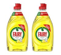 Fairy Platinum Lot de 2 bouteilles de liquide vaisselle Citron 383 ml