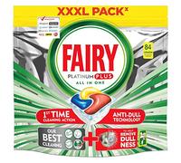 Fairy Platinum Plus All-In-One Lot de 84 capsules pour lave-vaisselle Citron