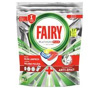 Fairy Platinum Plus capsules pour lave-vaisselle, élimine Traces difficiles, Citron - 37 gélules