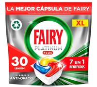 Fairy Platinum Plus Lot de 30 capsules de lave-vaisselle tout-en-un citron