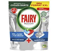 Fairy Platinum Plus Tablettes Lave-Vaisselle All In One, Brise Fraîche Aux Herbes, 58 Capsules, Nettoyage Optimal Pour Une Vaisselle Propre Comme Neuve, Redonne De L’Éclat Et Prévient Le Calcaire