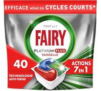 Fairy Platinum Plus Tablettes Lave-Vaisselle All In One, Regular, 40 Capsules,