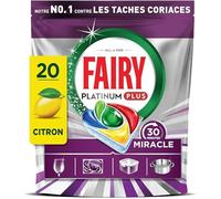 FAIRY Platinum Plus Tablettes lave-vaisselle citron 20 tablettes
