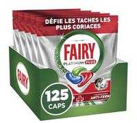 Fairy Platinum Plus Tablettes Lave-Vaisselle Tout-en-1 Sans Parfum x125