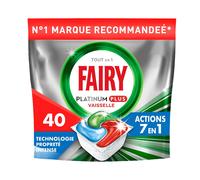 FAIRY Platinum Plus Tablettes nettoyantes propreté intense pour lave-vaisselle - 40 pièces