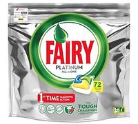 Fairy Platinum - Tablettes pour lave-vaisselle tout-en-un 72 capsules citron, citron, tablettes pour lave-vaisselle