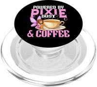 Fairy Powered by Pixie Dust and Coffee pour Femmes PopSockets PopGrip pour MagSafe