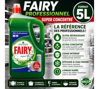 Fairy PRO 5L Liquide Vaisselle Ultra Dégraissant Super Concentré Usage Intensif