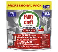 Fairy Professionnel Platinium Plus- Lessive pour lave vaisselle en capsule - 102 doses