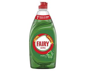 Fairy Regular Lot de 2 bouteilles de liquide vaisselle pour lavage à la main 520 ml