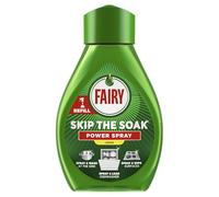 Fairy Skip the Soak Dish Power Spray Recharge Citron 4 x 500 ml, Spray pré-traitement pour vaisselle et cuisine, efficace sur 100% de graisse de cuisine, dégraissant, nettoyage rapide et sans effort