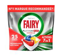 Fairy Tablettes Lave-Vaisselle Platinum Plus citron 25 pièces