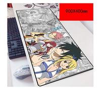 Fairy Tail 900X400Mm, Tapis De Souris De Jeu Ultra-Précis Et Rapides avec Une Base De 3Mm D'Épaisseur, pour Ordinateurs Portables, T