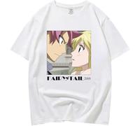 Fairy Tail Anime Manga Cosplay Inspired T-T-Shirts à Manches Courtes Etherious Natsu Dragneel T-T-Shirts à Manches Courtes Short Sleeve Lucy Fashion Casual Anime Cosplay Tee Tops for Unisex(XX-Large)