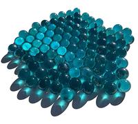 FAIRY TAIL & GLITZER FEE Boules décoratives en verre bleu turquoise transparent 16 mm 500 g