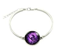 Fairy Tail Guild Marks Bracelet avec ailes violettes Steampunk Mystères Bill CIPHER Wheel