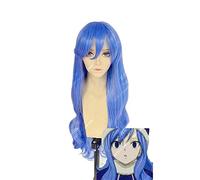Fairy Tail Juvia Lockser Rainmaiden bleu bouclés haute température Fiber synthétique cheveux fête Cosplay perruques complètes
