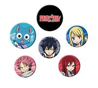 Fairy Tail Lot de badges mixtes Characters