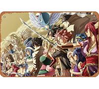 Fairy Tail - Movie - Plaque en métal vintage - Décoration murale pour bars, restaurants, cafés, pubs - 30,5 x 20,3 cm - Poster rétro