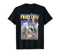 Fairy Tail Natsu Dragneel and Lucy Heartfilia on A Mission T-Shirt, Homme, Noir, 5XL