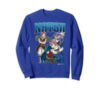 Fairy Tail Natsu Dragneel Multi Pose Distressed Showcase Sweatshirt, Unisexe pour Adultes, Bleu Royal, S