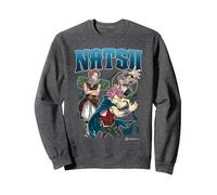Fairy Tail Natsu Dragneel Multi Pose Distressed Showcase Sweatshirt, Unisexe pour Adultes, Chiné Foncé, S