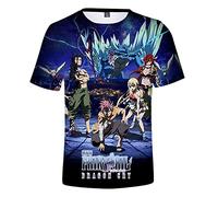 Fairy Tail Natsu T-shirts pour garçons Thé doux et lisse Mode décontracté T-shirts Chemises été Mode Manches courtes, a, XS