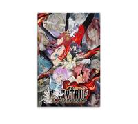 Fairy Tail - Poster de dessin animé 100 ans - Esthétique - Art mural vintage - Peinture décorative pour salon, chambre à coucher - 50 x 75 cm - Style sans cadre