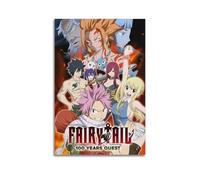 Fairy Tail Poster sur toile vintage pour salon, chambre à coucher, 20 x 30 cm, sans cadre