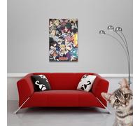 Fairy Tail - Poster - vs autres guildes + 2 pcs poster strips bois 61 cm naturel
