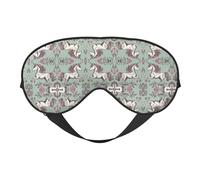 Fairy Tale Unicorn03 Masque de sommeil pour les yeux bloquant parfaitement la lumière pour homme et femme, doux et confortable pour les voyages
