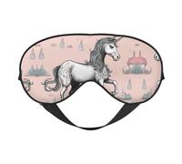 Fairy Tale Unicorn04 Masque de sommeil pour les yeux bloquant parfaitement la lumière pour homme et femme, doux et confortable pour les voyages
