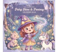 Fairy Tales & Fantasy Coloring Book for Kids: 50 Adorable Kawaii Pages for PreK-Grade 5 | Ages 4-11 | Thick Outlines, Simple Shapes | Search & Color Magic Series