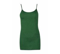 FAIRY TRENDZ LTD Débardeur uni sans manches pour femme en tissu stretch à col rond avec longues bretelles - UK 8-26, vert bouteille, 40-42